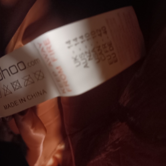 BOOHOO faux fir hoodie high shine long sleeve maxi puffer  jacket. Like new - Picture 7 of 9